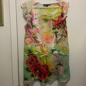 Ed Hardy Ruffled Blouse